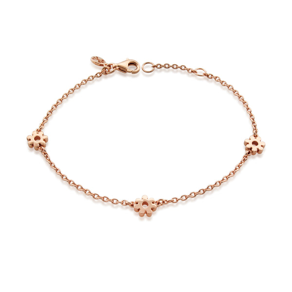 DAISY CHAIN BRACELET - GOLD VERMEIL