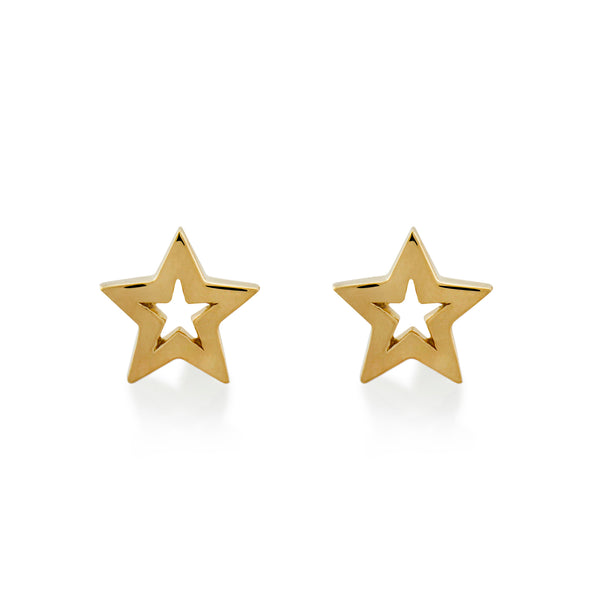 Star Wishing Studs - Yellow Gold Vermeil