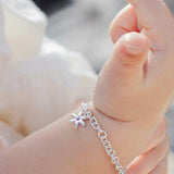 pink sapphire charm bracelet child 
