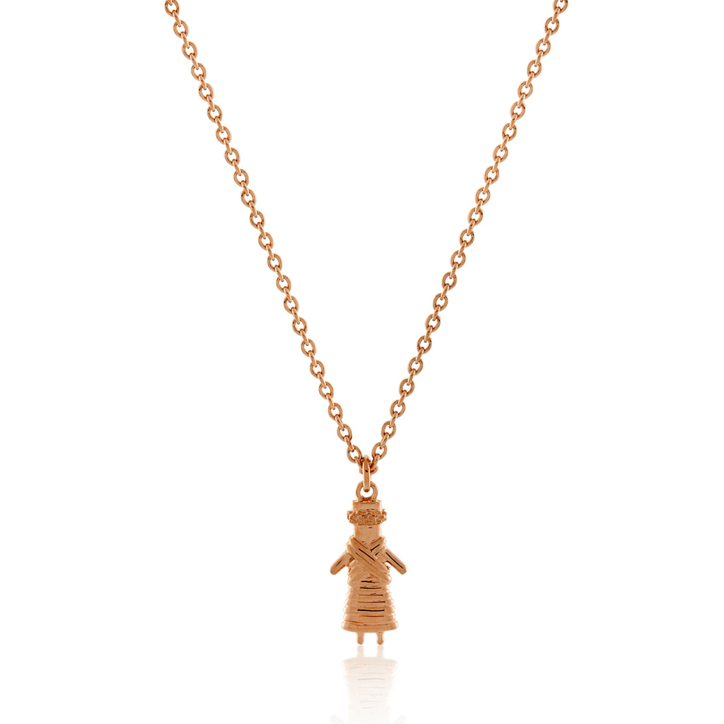 Buy quality Rose gold fancy barbie doll necklace in Ahmedabad