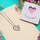 Love Heart Pendant Necklace for Mom and Daughter