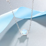 Square Created Blue Opal Bracelets with Cubic Zirconia